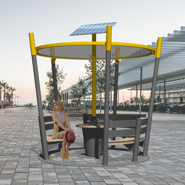 CERCLE : BANC & TABLE